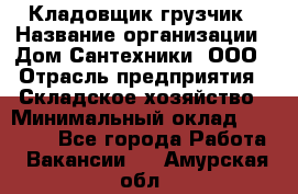 Кладовщик-грузчик › Название организации ­ Дом Сантехники, ООО › Отрасль предприятия ­ Складское хозяйство › Минимальный оклад ­ 14 000 - Все города Работа » Вакансии   . Амурская обл.